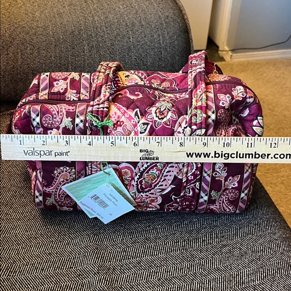 Vera Bradley Women's Burgundy  Travel Bag - Picture 11 of 13